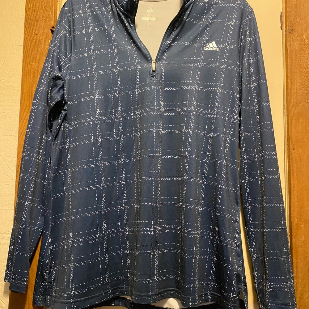 Adidas Navy Golf  Quarter Zip.